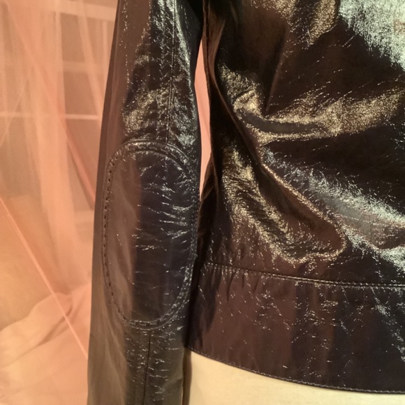 Alice + Olivia Patent Leather Jacket - Picture 3 of 10